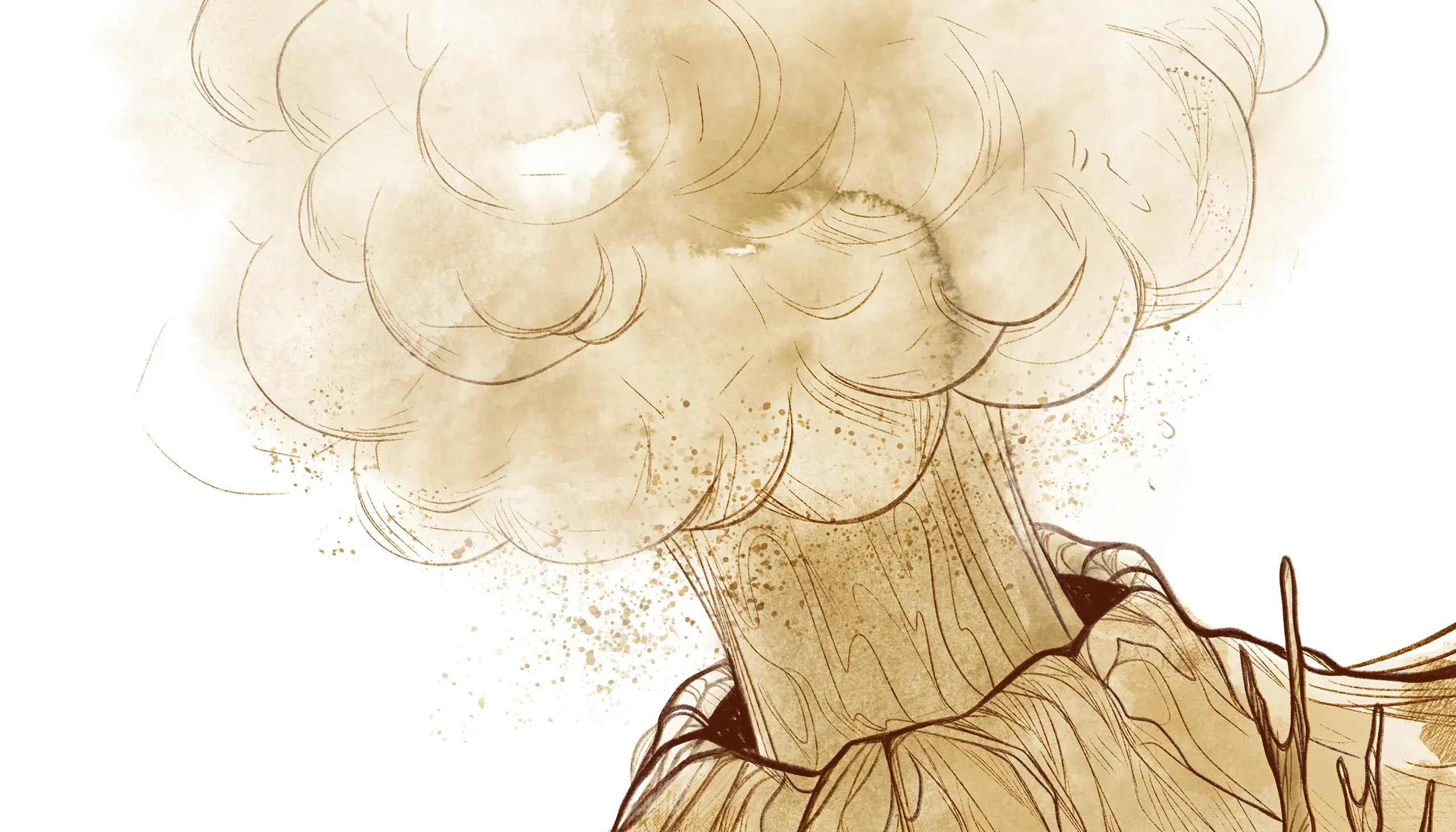 Избухването на вулкана